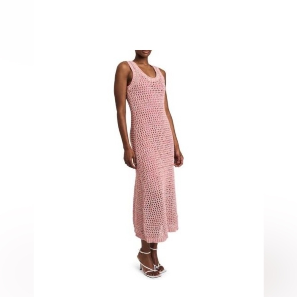 Derek Lam 10 Crosby Eliana Crochet
Sweater Tank Dress pink